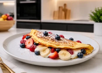 przepis na omlet na słodko
